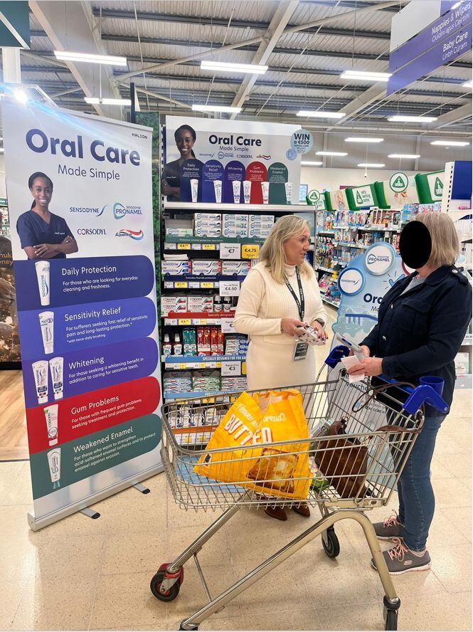 Aine Tesco with Shopper