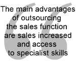 Outsourcing your sales function