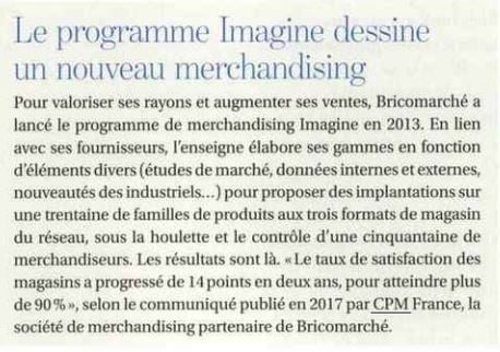 programme Imagine pour Bricomarché