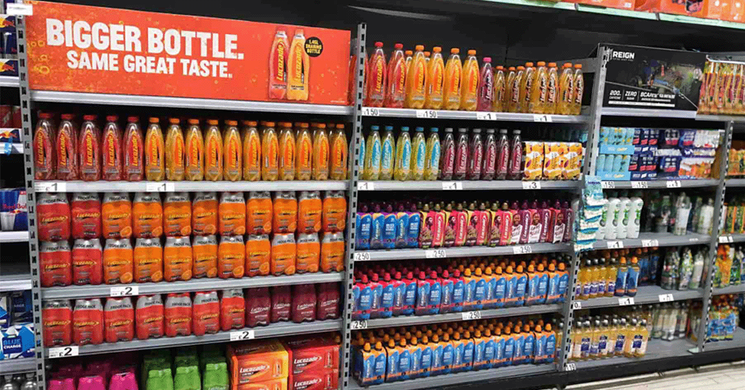 Image of Lucozade instore